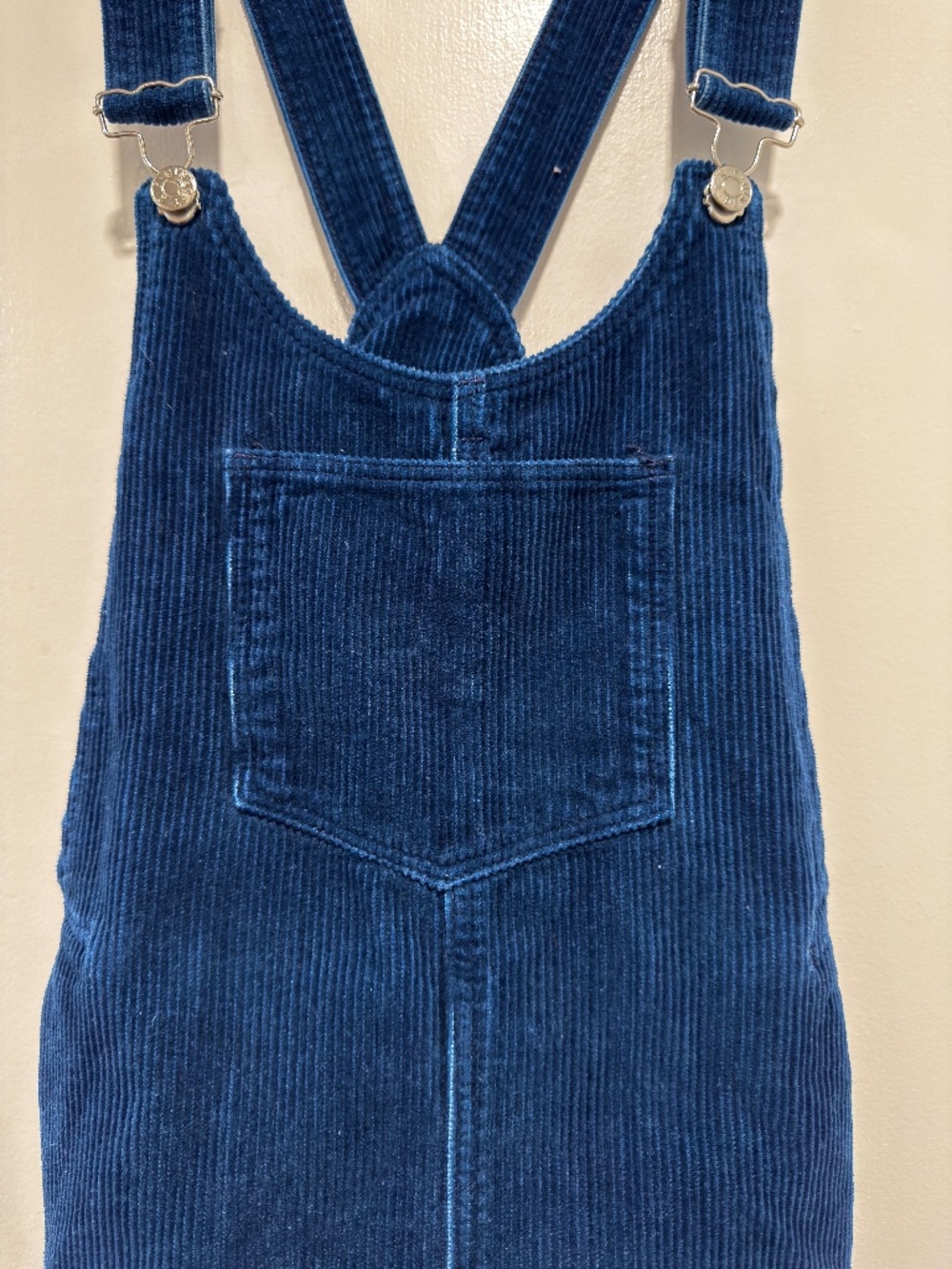 ZARA TRF Blue Corduroy Overall Dress – Size S